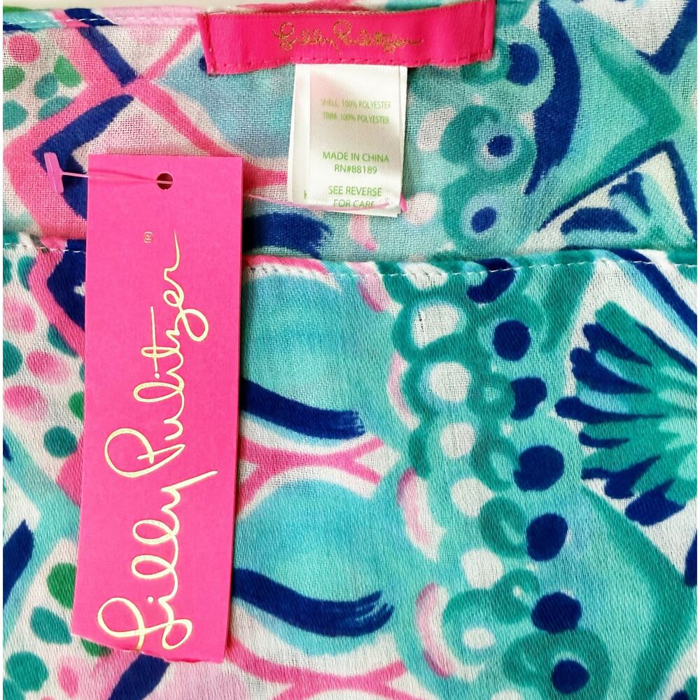 Lilly Pulitzer Resort Scarf in Multi Island Escape Engineered - Picture 5 of 6